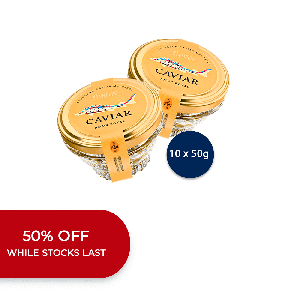 Sturgeon caviar Amur Royal, 10 х 50g