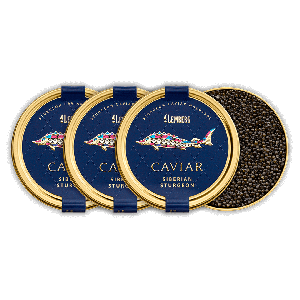 Siberian sturgeon caviar, 3 x 100g