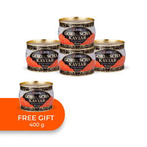 Pink Salmon Caviar, 4 + 1 x 400g
