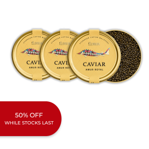 Sturgeon Caviar Amur Royal, 3 x 100g