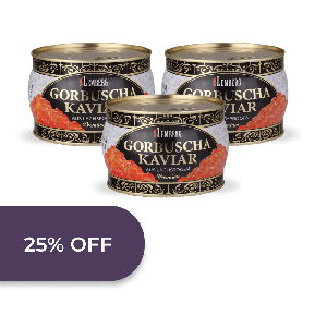 Pink Salmon Caviar, 3 x 500g