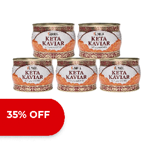 Keta Salmon Caviar, 5 x 400g 