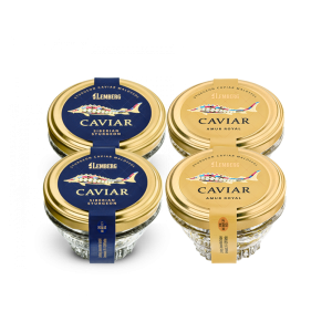 Siberian Sturgeon Caviar + Amur Royal, 4 x 50g