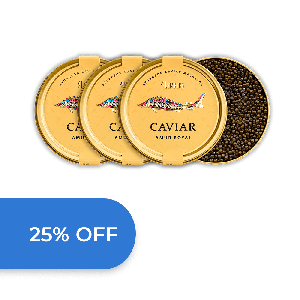 Sturgeon Caviar Amur Royal, 3 x 100g