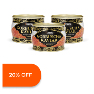 Pink Salmon Caviar, 3 x 500g