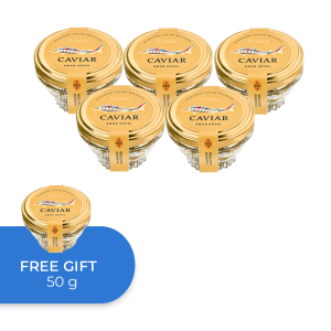 Sturgeon caviar Amur Royal, 5+1 x 50g