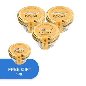 Sturgeon Caviar Amur Royal, 3 +1 x 50g