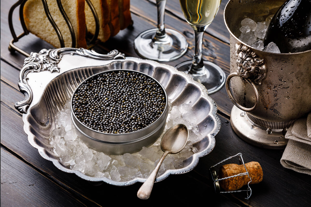 How to eat caviar?